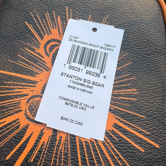 coach Stanton Crossbody In Signature Canvas With Bear cl437 - Picture 9 of 9